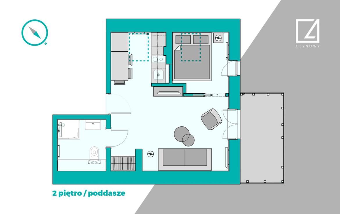 Apartamenty C4 Ceynowy โซพอต ภายนอก รูปภาพ