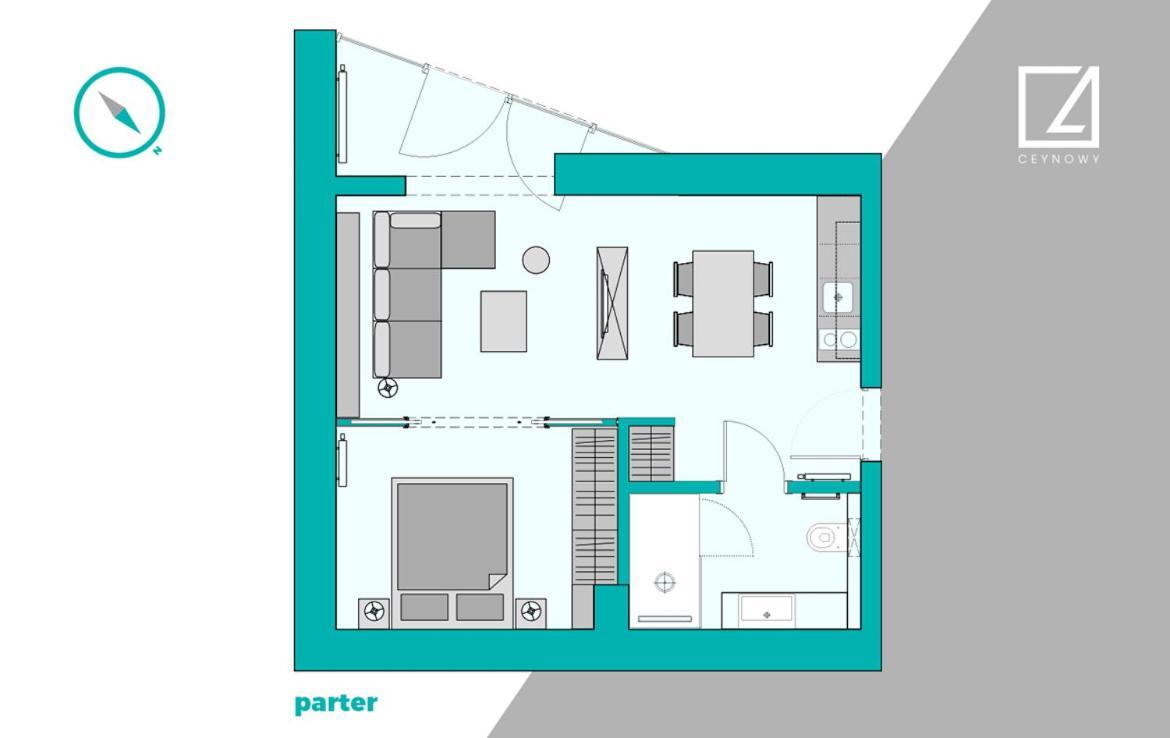 Apartamenty C4 Ceynowy โซพอต ภายนอก รูปภาพ